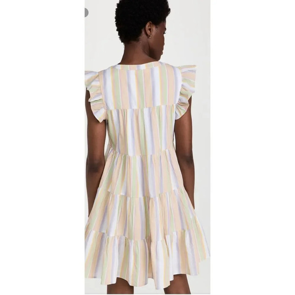 Roller Rabbit Darrel Stripe Pippa Dress size xs nwt Sleeveless Coastal Boho - Picture 2 of 6